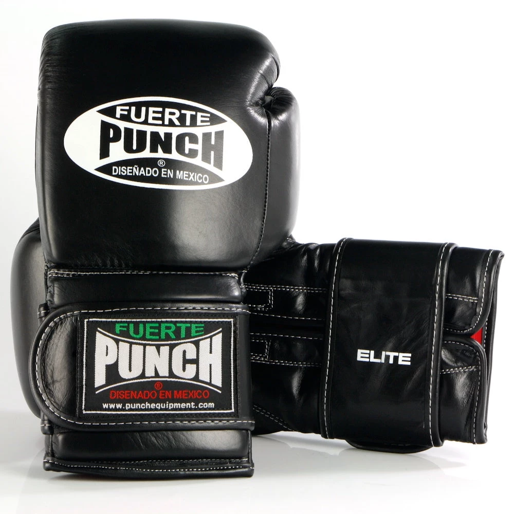 Punch Equipment Punch Mexican Fuerte Elite Boxing Gloves - Black