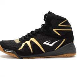Everlast PIVT Boxing Boot-Black/Gold Footwear