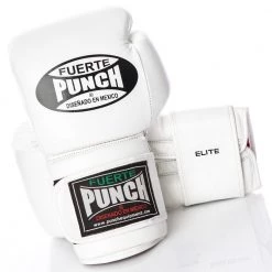 Punch Equipment Punch Mexican Fuerte Elite Boxing Gloves - White